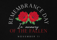 Day of Remembrance Postcard Design