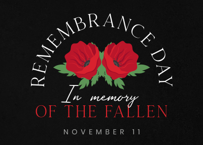 Day of Remembrance Postcard Image Preview