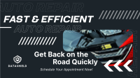 Modern Auto Repair Professional Mechanic Facebook Event Cover Image Preview