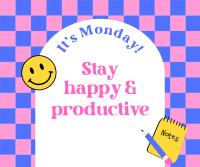 Monday Productivity Facebook Post Design