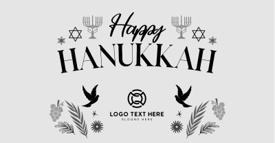 Hanukkah Menorah Facebook ad Image Preview
