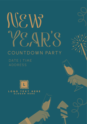 New Year Countdown Flyer Image Preview