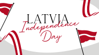 Latvia Independence Flag Facebook Event Cover Design