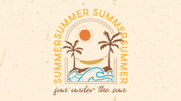 Summer Beach Badge Animation Image Preview