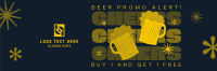 Quirky Beer Sale Twitter Header Preview