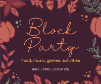 Autumn Block Party Facebook Post Image Preview