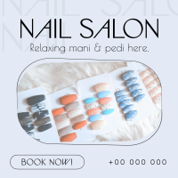 Simple Nail Salon Instagram Post Image Preview