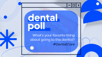 Dental Care Poll Facebook Event Cover Design