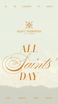 All Saints' Day Minimalist YouTube Short Image Preview