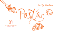 Italian Pasta Script Text Facebook Ad Design