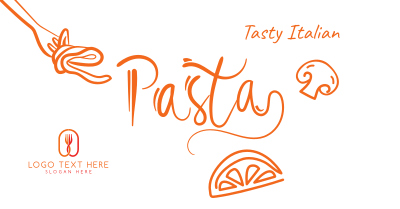 Italian Pasta Script Text Facebook ad Image Preview