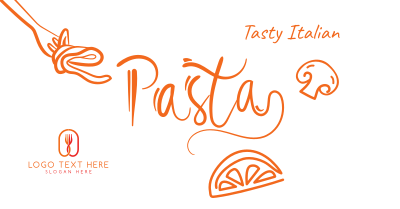 Italian Pasta Script Text Facebook Ad Image Preview