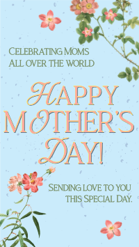 Mother's Day Flower TikTok Video Design