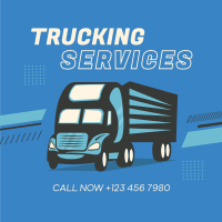 Truck Delivery Services Instagram Post Design
