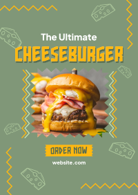 Classic Cheeseburger Flyer Design