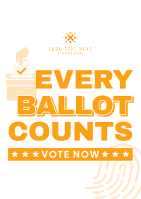 Every Ballot Counts Poster Design