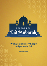 Celebrate Eid Mubarak Poster Design