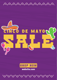 Cinco de Mayo Stickers Flyer Image Preview