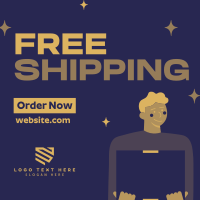 Cool Free Shipping Deals Instagram Post Design