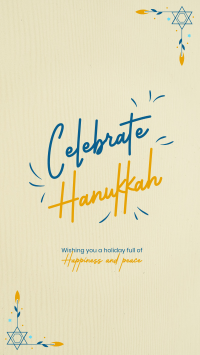 Hanukkah Holiday Instagram story Image Preview