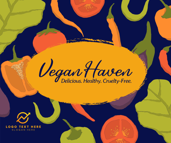 Vegetarian Haven Facebook Post Design