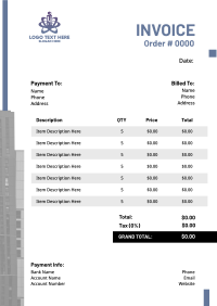 Partners Building Invoice | BrandCrowd Invoice Maker | BrandCrowd