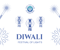 Diwali Festival Facebook Post Design