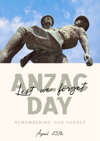 Anzac Day Soldiers Flyer Image Preview
