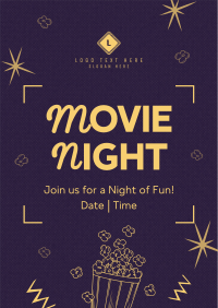 Quirky Movie Night Flyer Preview