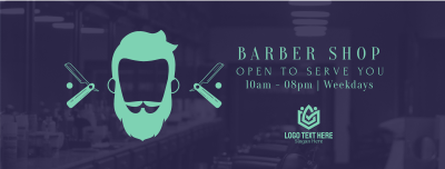 Barbershop Opening Facebook cover Image Preview