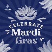 Celebrate Mardi Gras Instagram Post Design