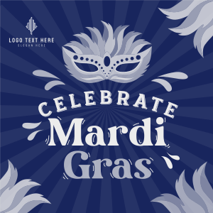 Celebrate Mardi Gras Instagram post Image Preview