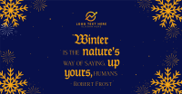 Winter Quote Snowflakes Facebook ad Image Preview