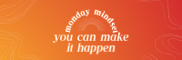Monday Mindset Quote Twitter header (cover) Image Preview