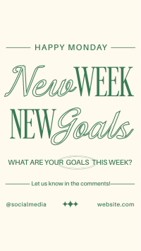 New Goals Monday TikTok video Image Preview