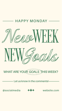 New Goals Monday TikTok Video Image Preview