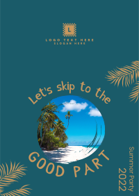 Skip to the Good Part Poster Design