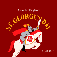Happy St. George's Day Instagram Post Design