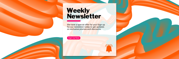 Our Weekly Newsletter Twitter Header Design Image Preview