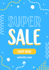 Quirky Super Sale Flyer Image Preview