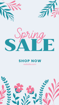 Floral Spring Sale YouTube short Image Preview