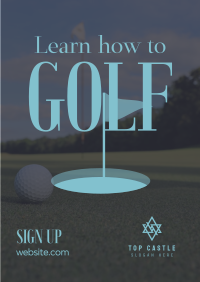 Minimalist Golf Coach Flyer Image Preview