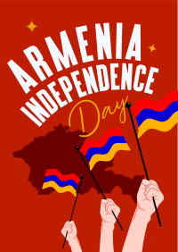 Celebrate Armenia Independence Flyer Design