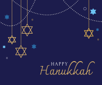 Beautiful Hanukkah Facebook Post Design