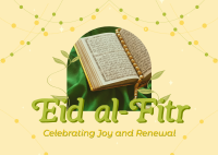 Blessed Eid Mubarak Postcard Image Preview