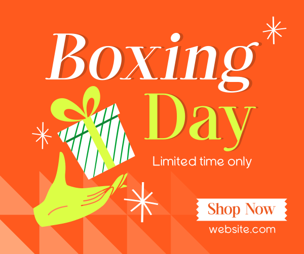 Boxing Day Offer Facebook Post Design