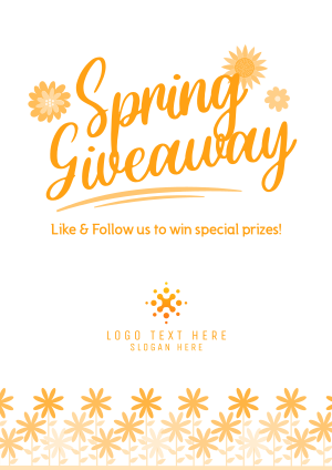 Hello Spring Giveaway Flyer Image Preview