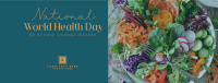 Minimalist World Health Day Greeting Facebook cover Image Preview