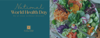 Minimalist World Health Day Greeting Facebook Cover Image Preview