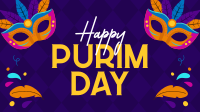 Purim Day Event Facebook Event Cover Design